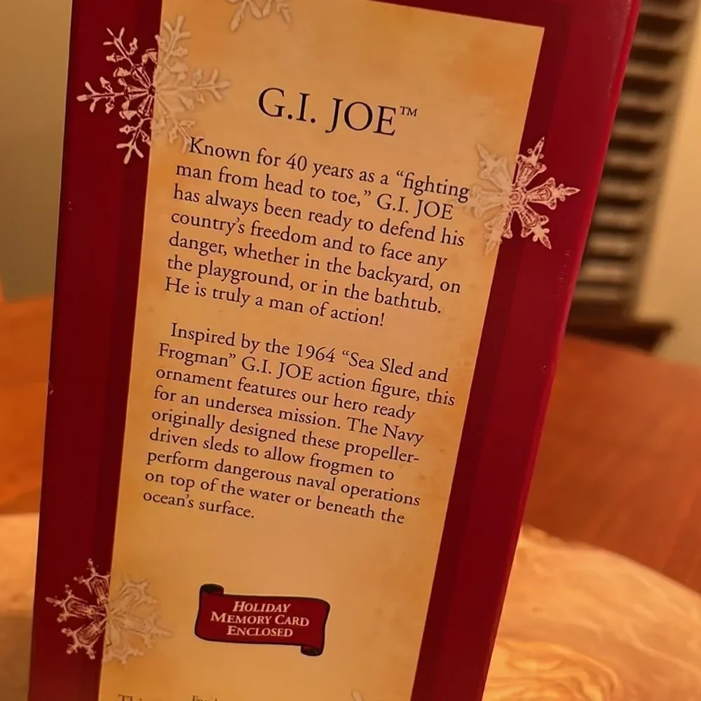 NEW Hallmark G.I. Joe Frogman 2005 Collectible Ornament